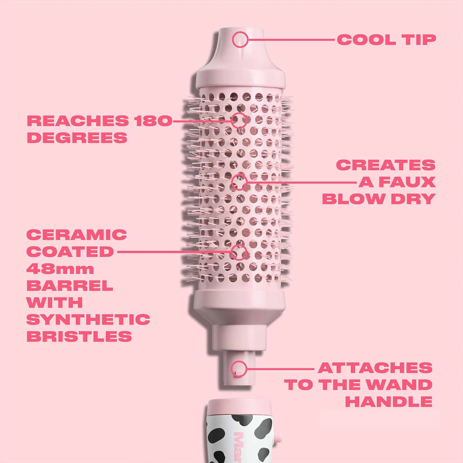 48mm Round Brush + Handle - Image 3