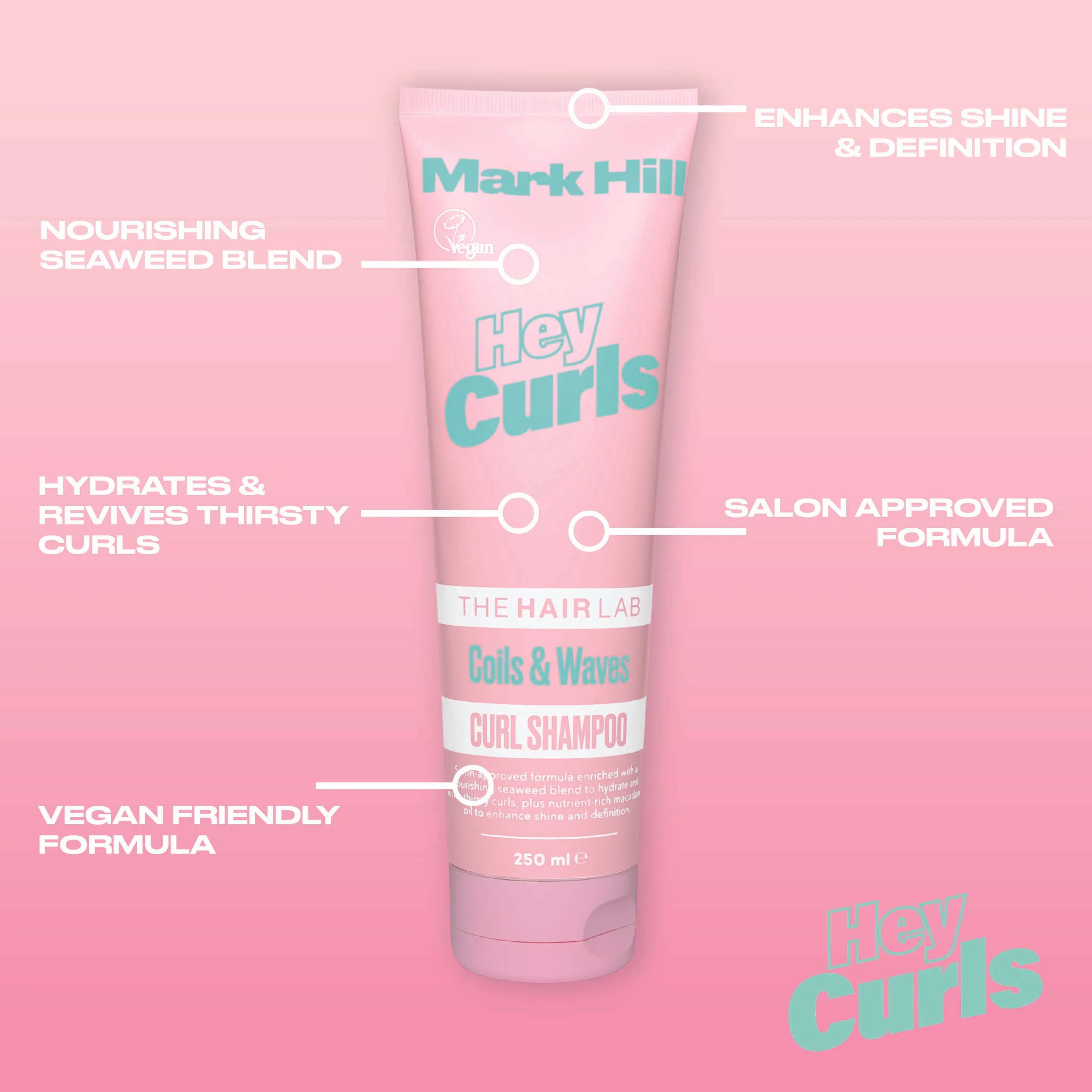 Hey Curls Curl Shampoo 250ml - Image 3