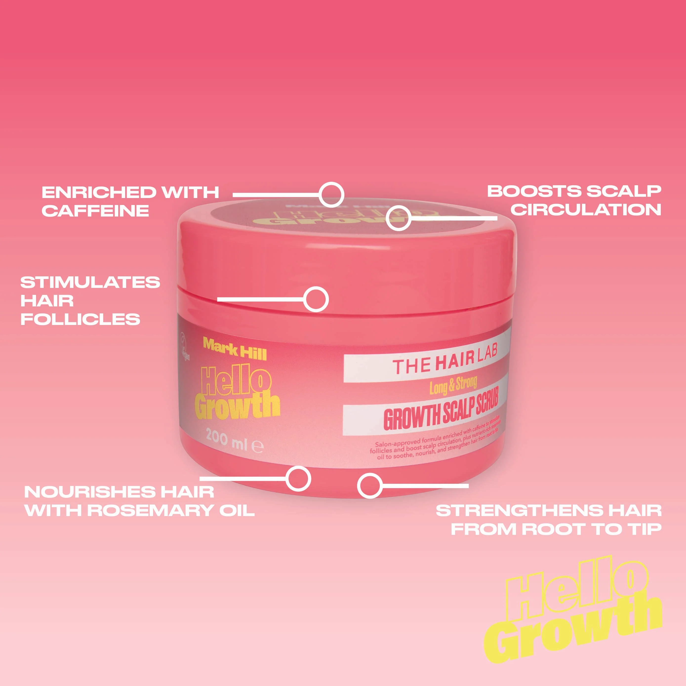 Hello Growth Growth Scalp Scrub 200ml - Image 3