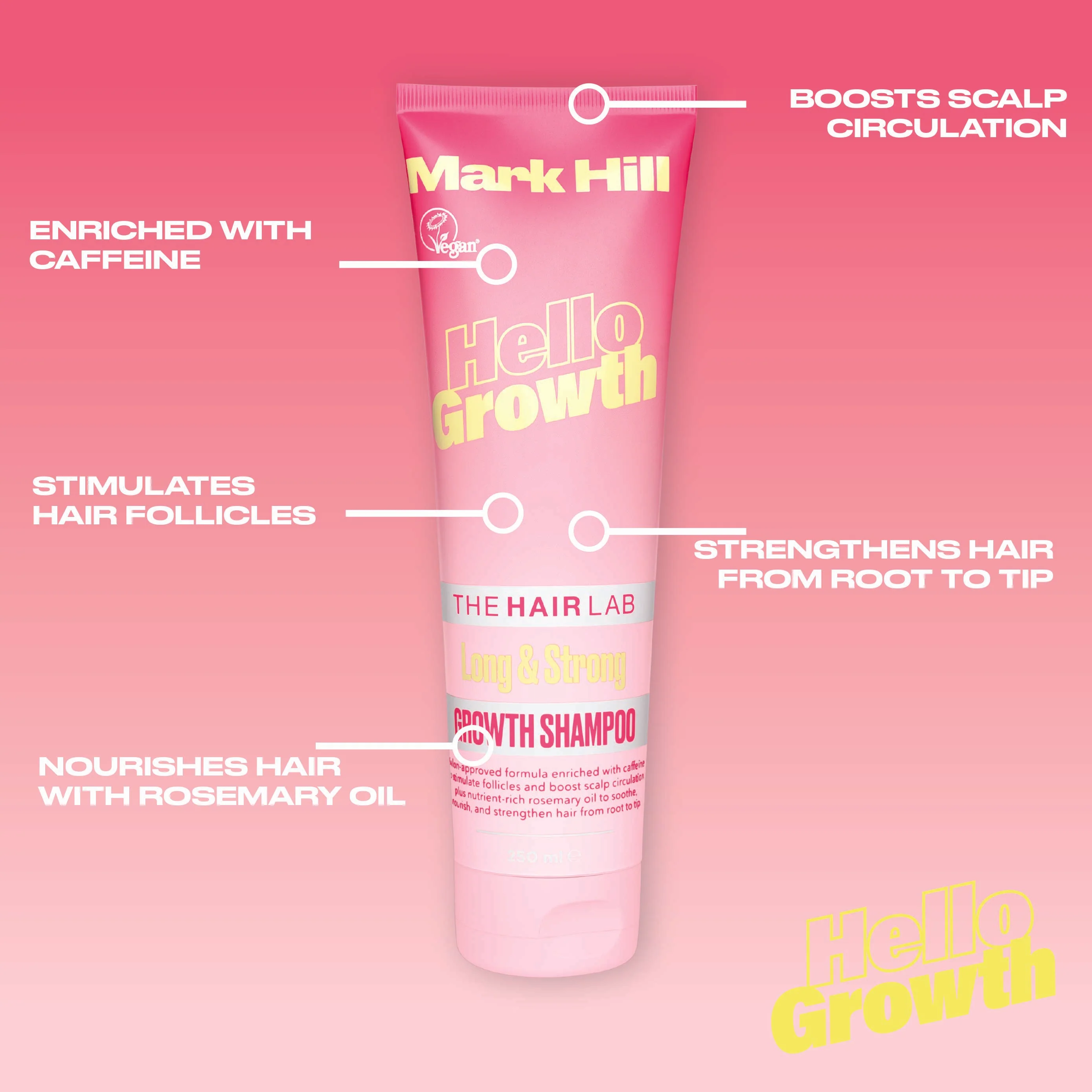 Hello Growth Growth Shampoo 250ml - Image 3