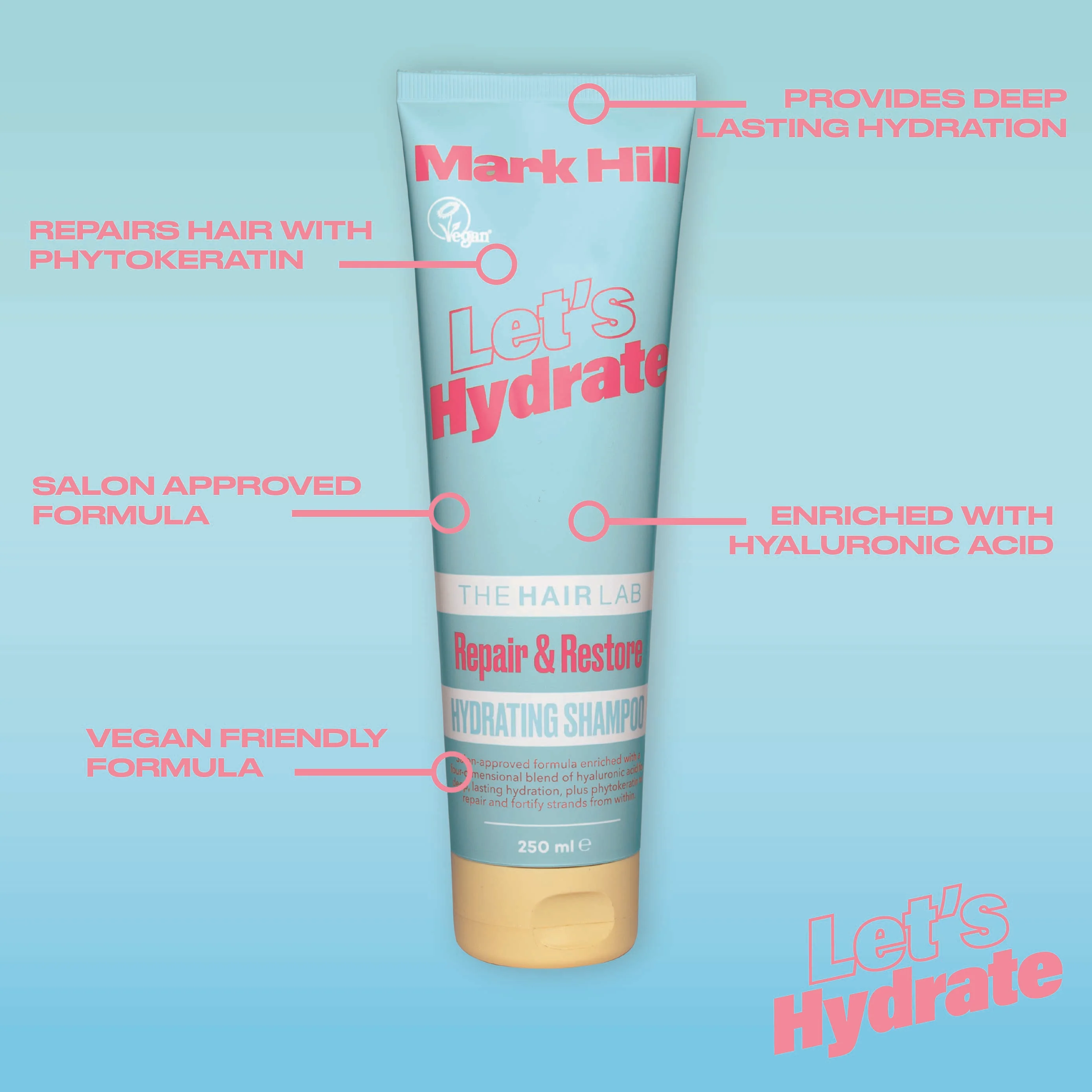 Let's Hydrate Hydrating Shampoo 250ml - Image 3