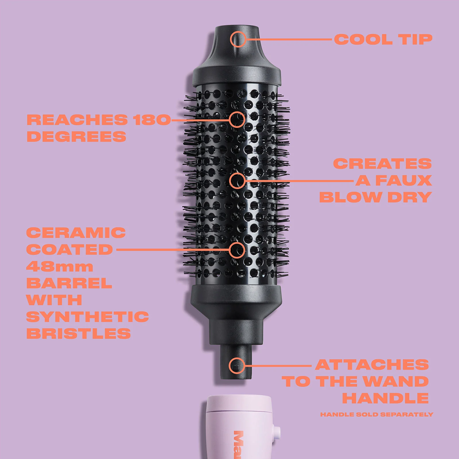 Round Brush 48mm Attachment - Image 3