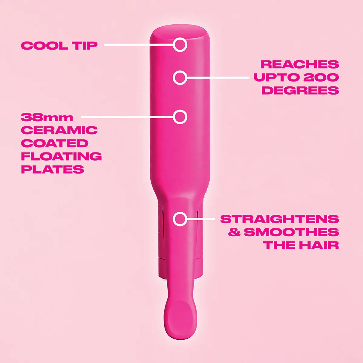 Wide Plate Straightener 38mm + Handle + FREE Dream Protect Spray 300ml - Image 3
